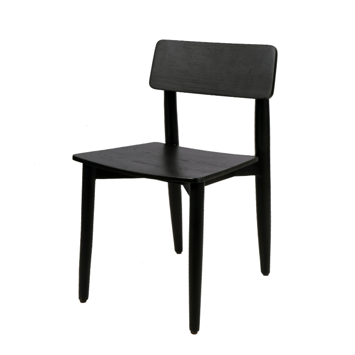 Clara Dining Chair ( Black Satin )